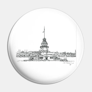 Istanbul Maidens Tower Pin