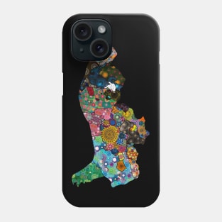 Spirograph Patterned Lichtestein Municipalities Map Phone Case