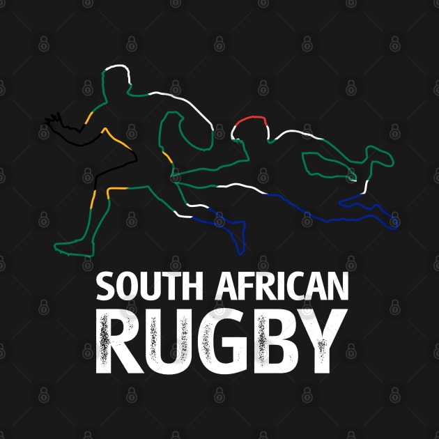 South African Rugby Tee Black by BraaiNinja