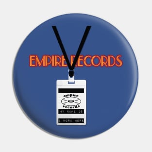 Empire Records Employee Badge - Blank Pin