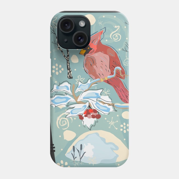 Cardinal Phone Case by Creative Meadows