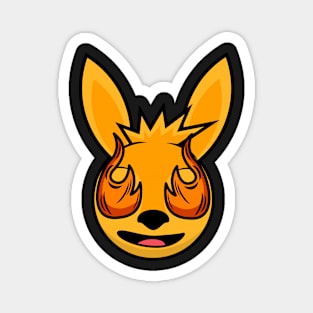 Excited Kangaroo Knockout Magnet