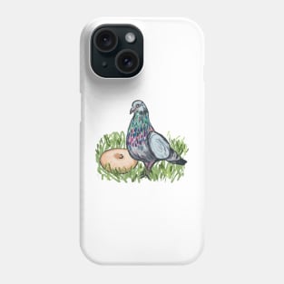 Bird and a bagel Phone Case