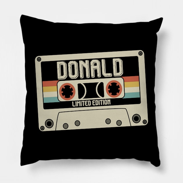 Donald - Limited Edition - Vintage Style Pillow by Debbie Art