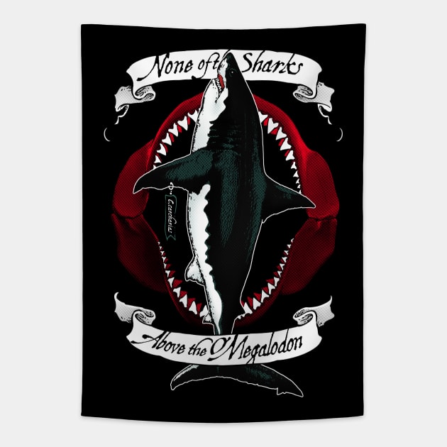 Megalodon Tapestry by Mateus