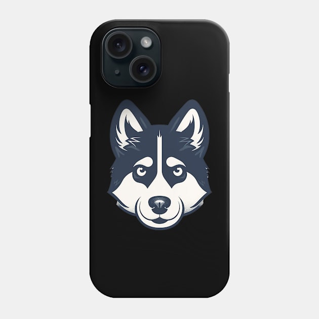 Husky Minimal Style, Love Huskies, Dog Lover Phone Case by dukito