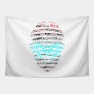 Dead Space Text Helmet Tapestry