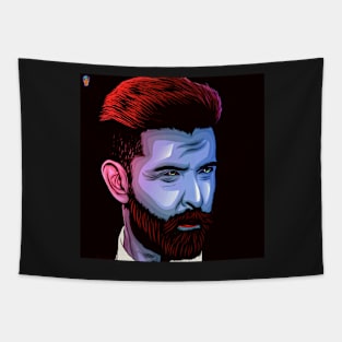 Hrithik Roshan bad guy face shade design. Tapestry