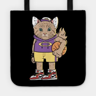 Basketball Cat Sport Club Tote