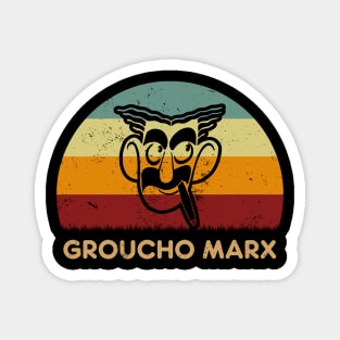 Retro Sunset - Groucho Marx Brothers Magnet