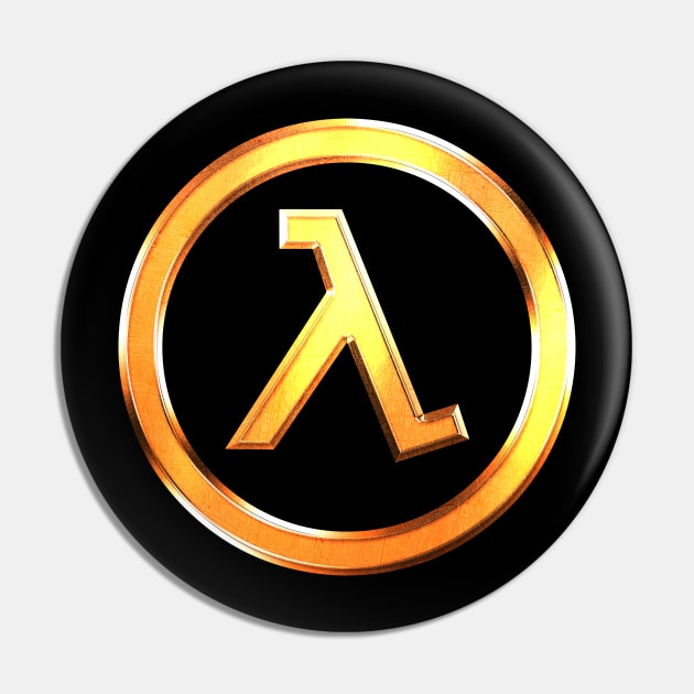 Half Life Lambda Symbol (Variant) Pin by huckblade