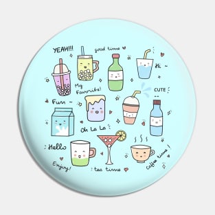 Kawaii drinks time Pin