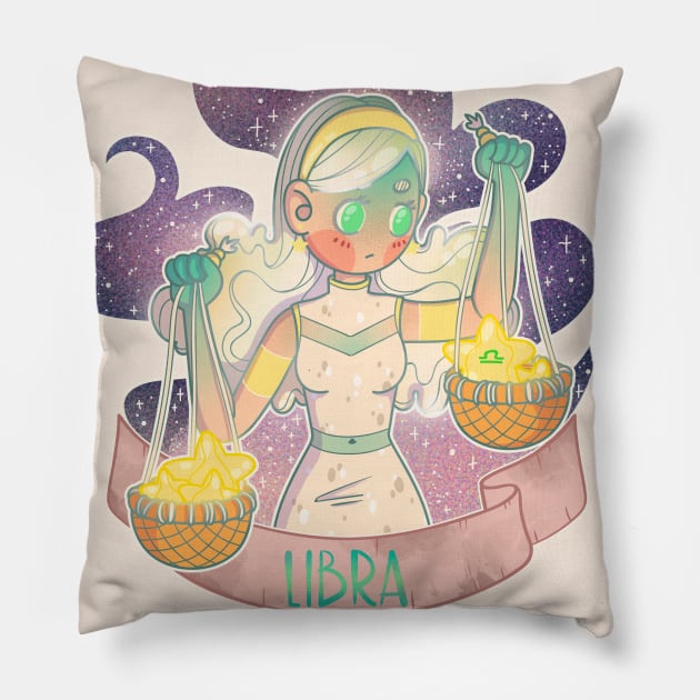 Libra Pillow by Meeko_Art