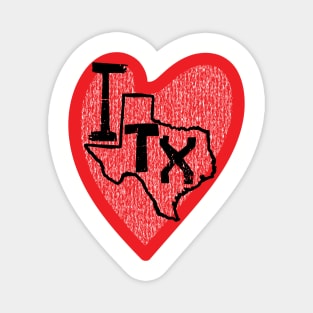 I Love Texas I Heart Texas Magnet