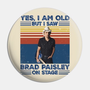 Brad on stage Pin