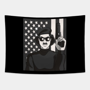 Black Panther Party American Flag Tapestry