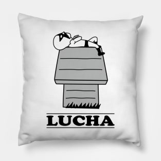 LUCHA#32mono Pillow