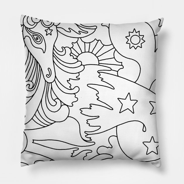 ARIES Pillow by TheCosmicTradingPost