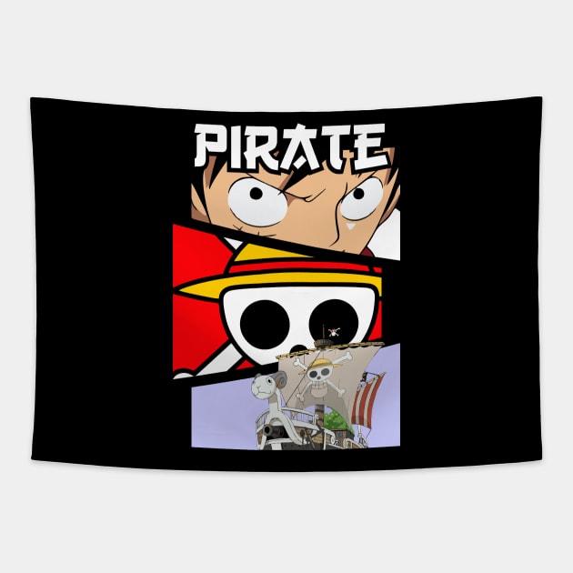 One Piece | Luffy Pirate Tapestry by Qalbi studio