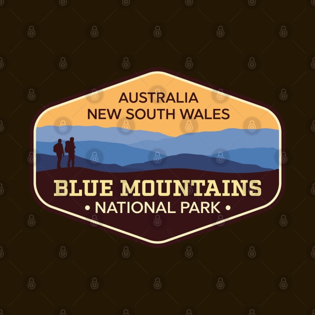 Blue Mountains National Park Australia NSW badge by TGKelly