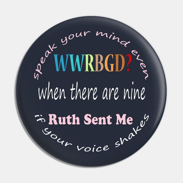 Best Notorious RBG quotes Ruth Bader Ginsburg Feminist Gift Pin by NaniMc