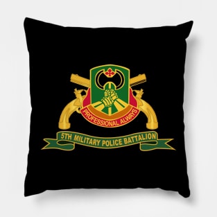 5th Military Police Battalion w Br - Ribbon Pillow
