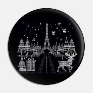 Christmas Paris Pin