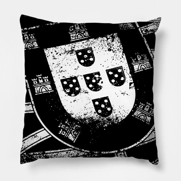 Portugal flag, coat of arms Pillow by StabbedHeart