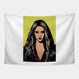 Shakira style pop art Tapestry