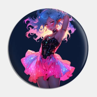 Anime Galaxy Girl Pin