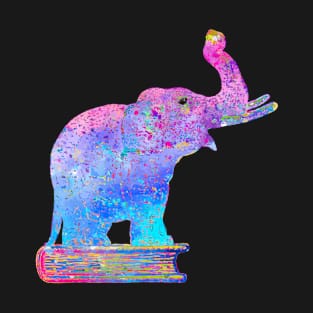 "Sketch of Elephant on a Book" (purple and blue variation), Leo Gestel, 1935 - vintage art reimagined T-Shirt