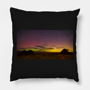 Aurora over Nidderdale Cemetery Yorkshire Dales  Image 2586-B Pillow