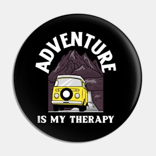 adventure is my therapy Pin