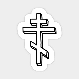 Eastern Orthodox Cross Magnet