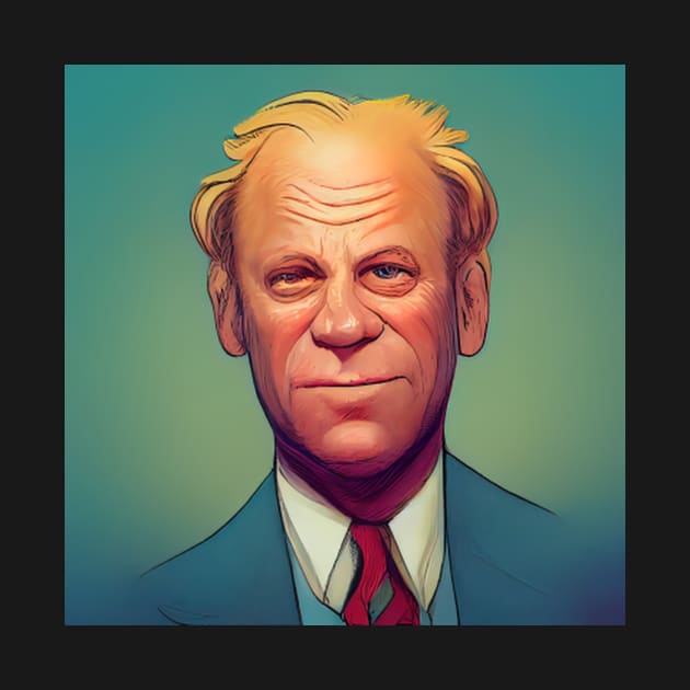 Gerald Ford | Comics style by ComicsFactory