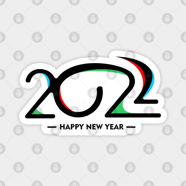 2022 New Year Magnet by Mako Design 