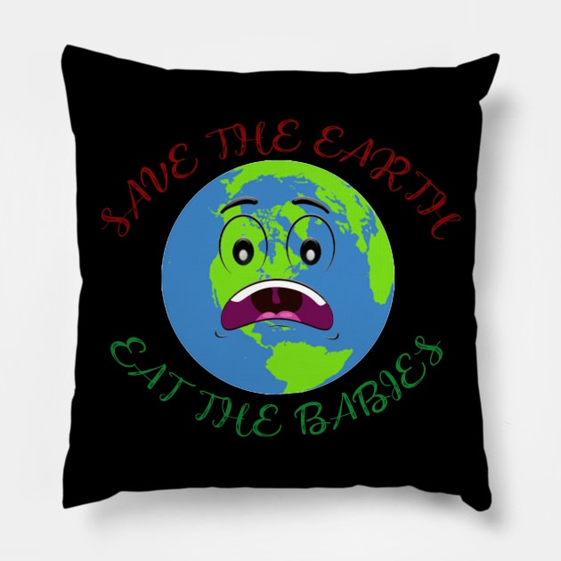 eat the babies Pillow by OMARMAH