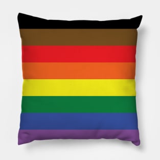 Philadelphia People Of Color Inclusive Flag Pillow