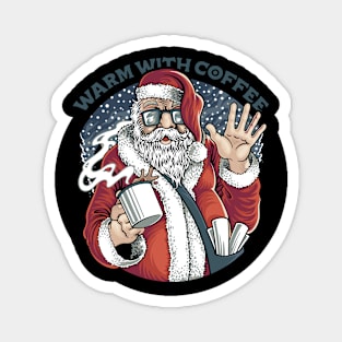 Santa Drink The Coffee Magnet