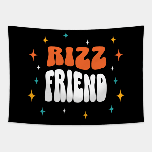 Rizz Friend | Best friend | W Riz | Rizzler | Rizz god | Funny gamer meme | Streaming | Rizzard Tapestry