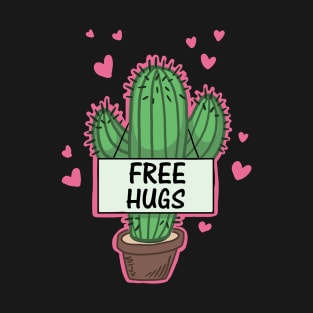 Free Hugs Cactus T-Shirt