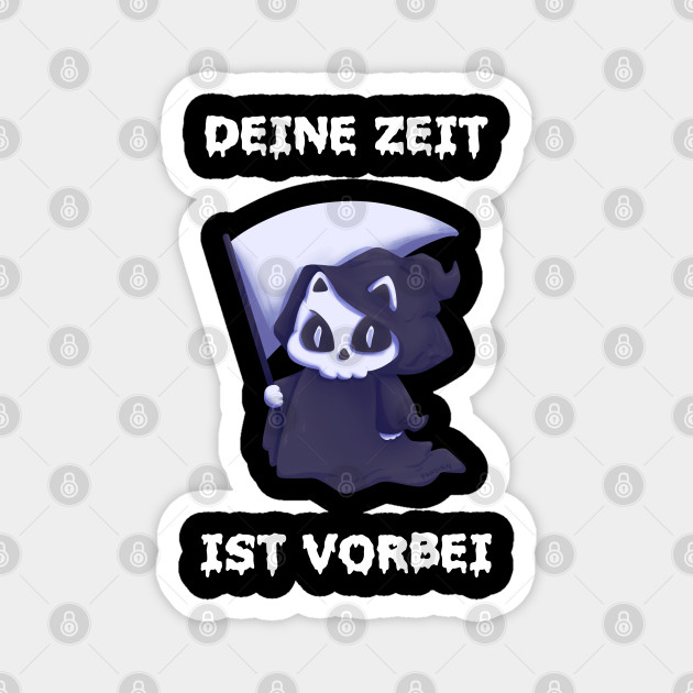 Death Cat Grim Reaper Saying Gift Cat Magnet Teepublic Au