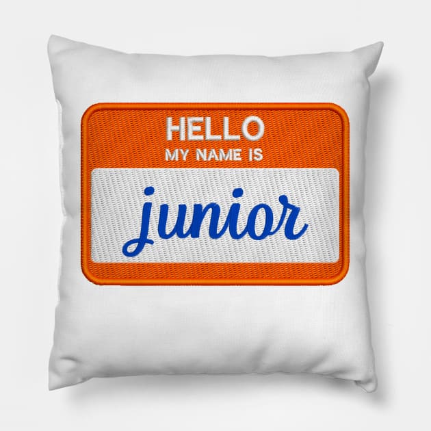 hello junior Pillow by mystudiocreate