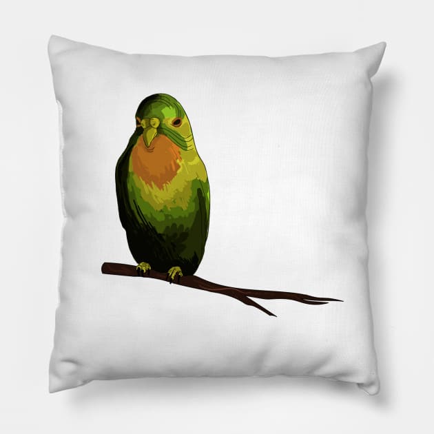Parakeet Pillow by CatsAreAmazing1