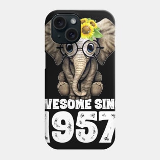 Awesome since 1957 63 Years Old Bday Gift 63th Birthday Phone Case