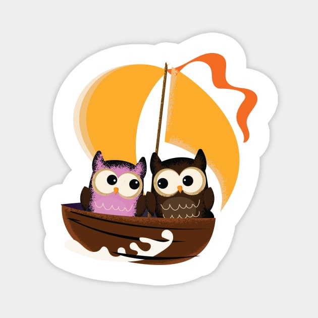 Love boat Owls Magnet by nickemporium1