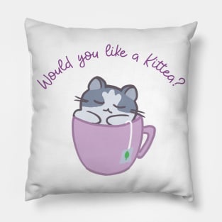 Would you like a Kittea? Pillow