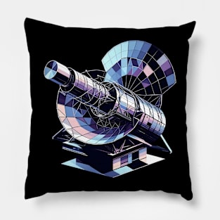 Cosmic Viewfinder | Geometric Observatory Telescope Tee Pillow