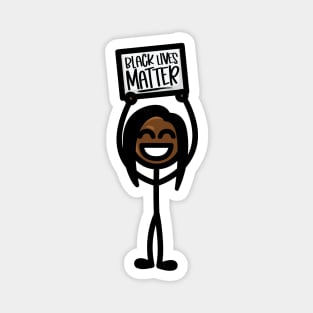 Stick Girl - Black Lives Matter Magnet