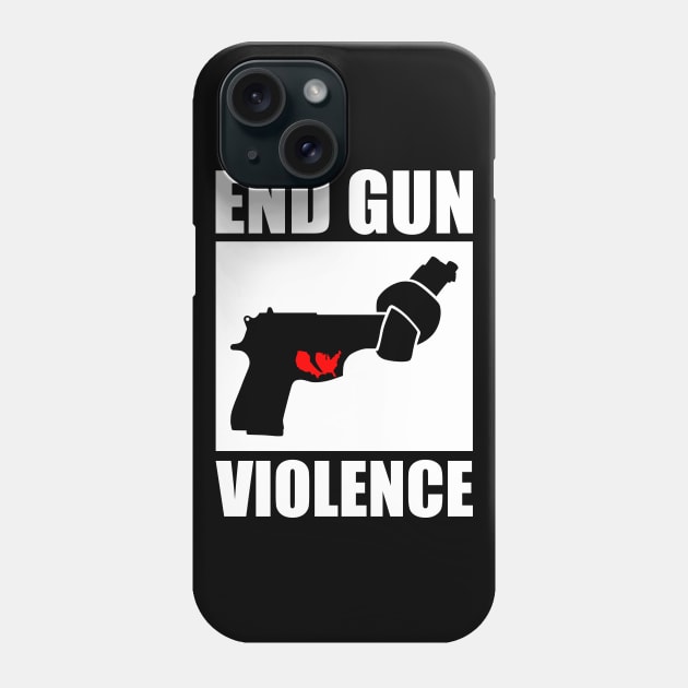 End Gun Violence Phone Case by Sachpica